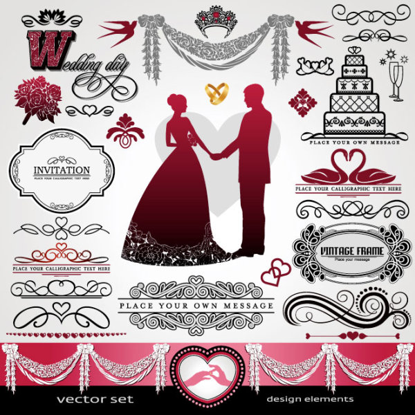 European style Decorative pattern Lacy vector 02