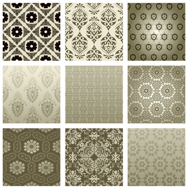 Exquisite Decorative pattern background 02 vector