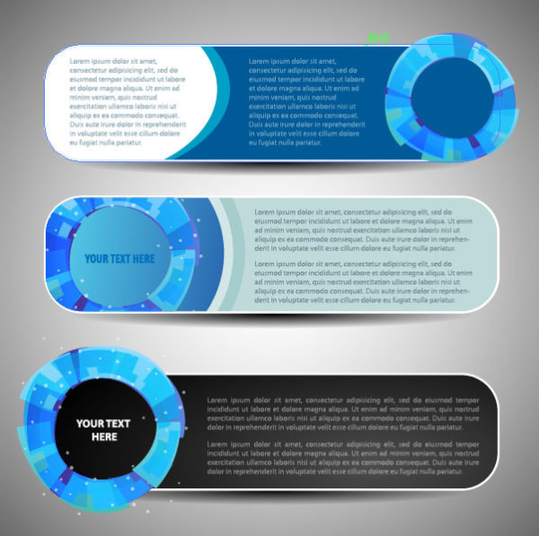 Brilliant banner  Stickers 01 vector