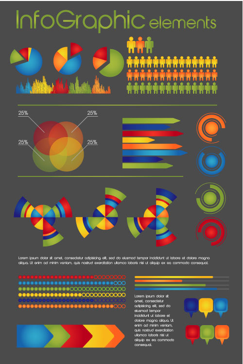 Business Data graph vetcor 01