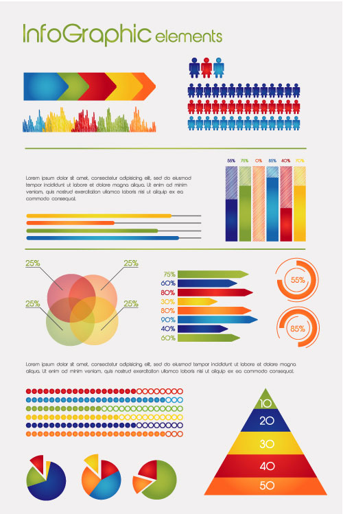 Business Data graph vetcor 02