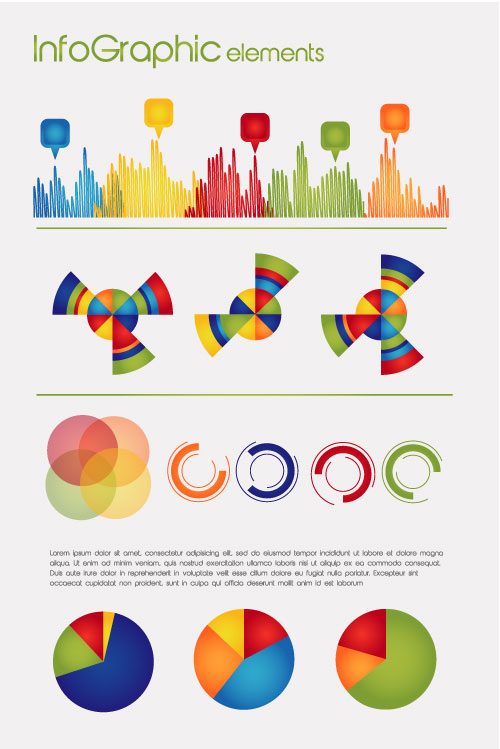 Business Data graph vetcor 03