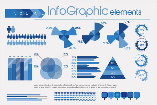 Business Data graph vetcor 04