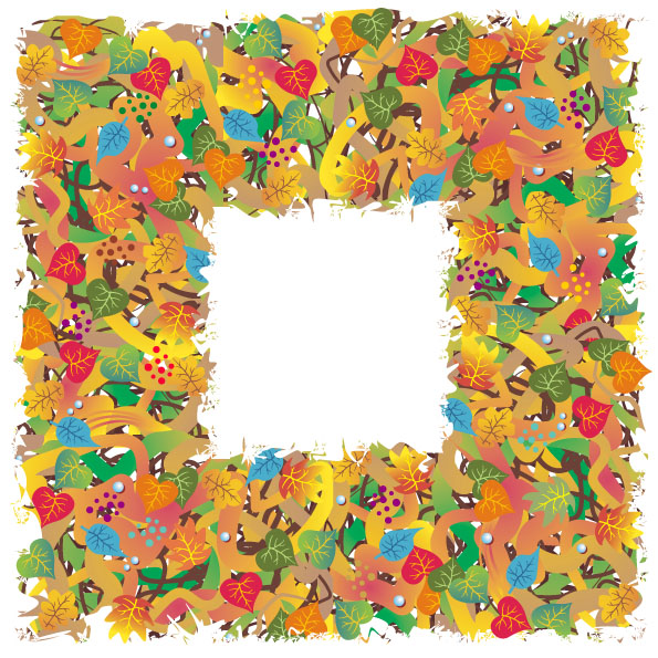 Leaves the border vector