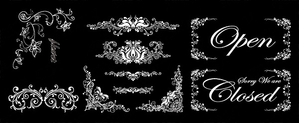 Ornate Border corner Floral vector