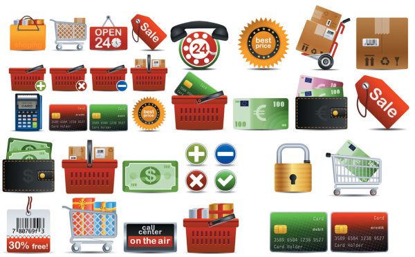 Shopping Creative icons vector