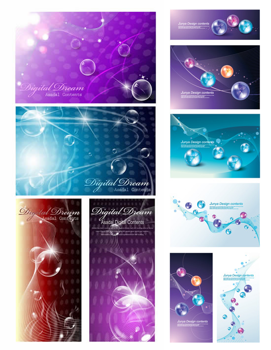 vector background lines Dream bubble crystal bubble 