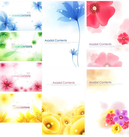 Dream flower background art vector