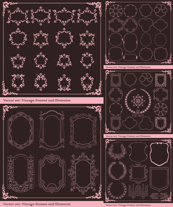 Ornate antique Border vector