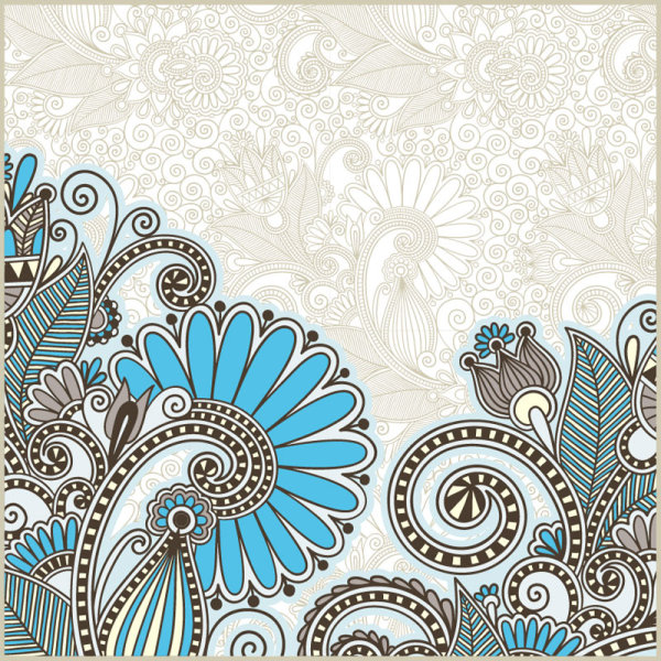 Retro Decorative pattern Frames and Borders vector 02