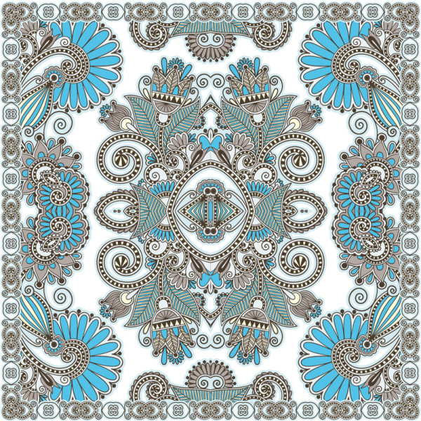 Retro Decorative pattern Frames and Borders vector 04