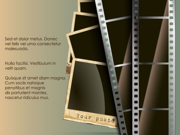 Vintage Film scrap banckground vector 04