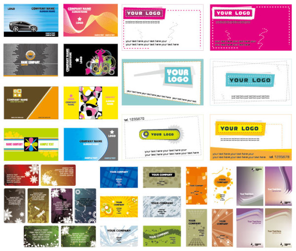 Beautiful business card template Vector Graphic