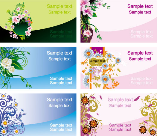 Flower card design art