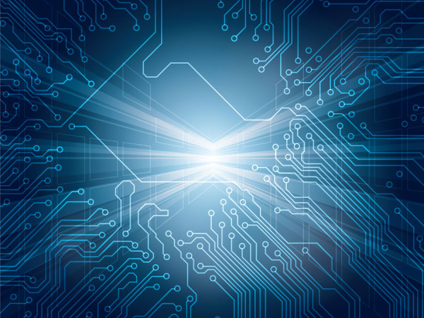 Circuit board elements background