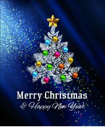 christmas tree christmas blue background abstract 