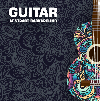 guitar background abstract background 