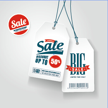 Big sale tags creative design vector