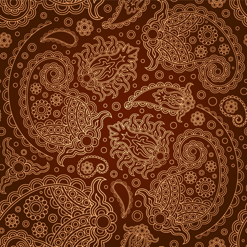 Patterns pattern paisley material brown 