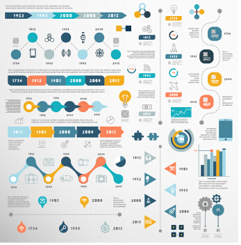 Business Infographic creative design 1962