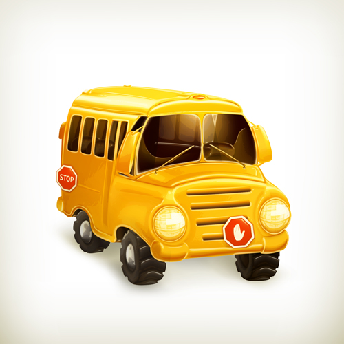 Cartoon Car Cute vector graphics set 01