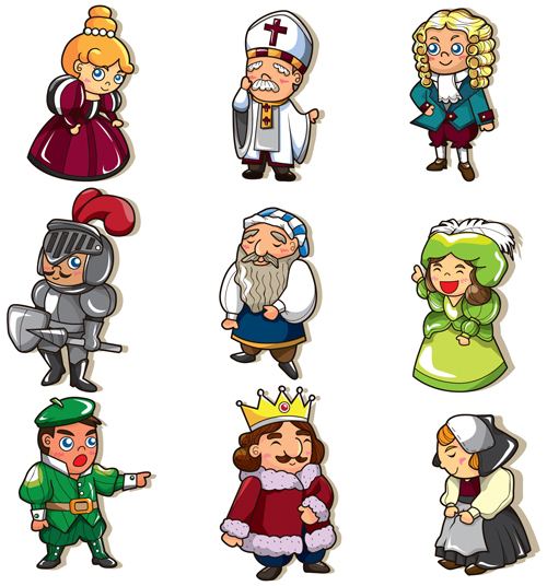 Cartoons figure vector 08