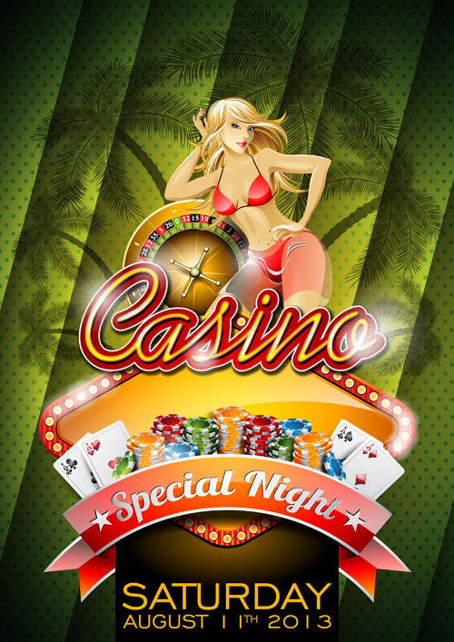Casino Backgrounds vector 03