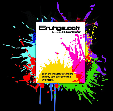 Abstract splash website background vector 03
