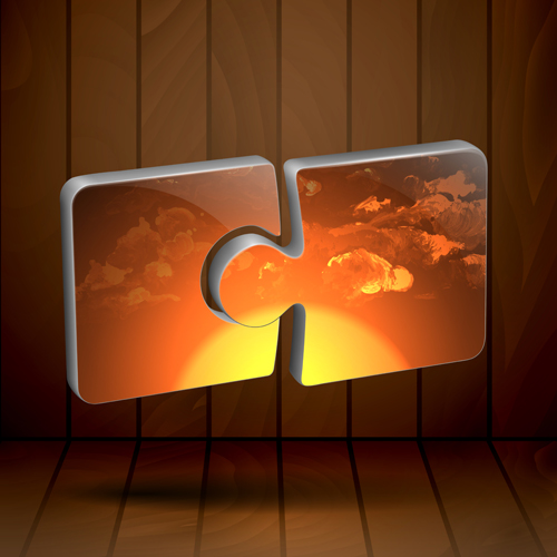 Concept puzzle template business vector 06 Concept puzzle template business vector 06