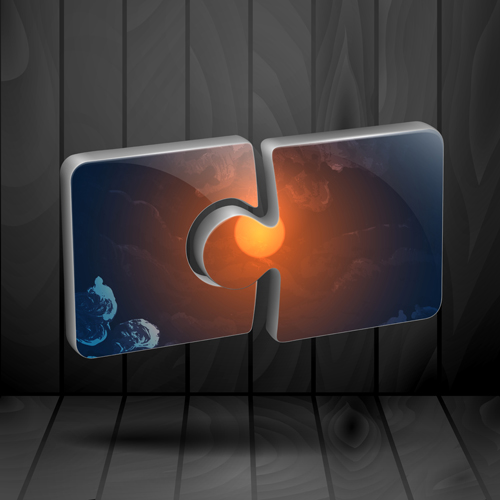 Concept puzzle template business vector 08 Concept puzzle template business vector 08