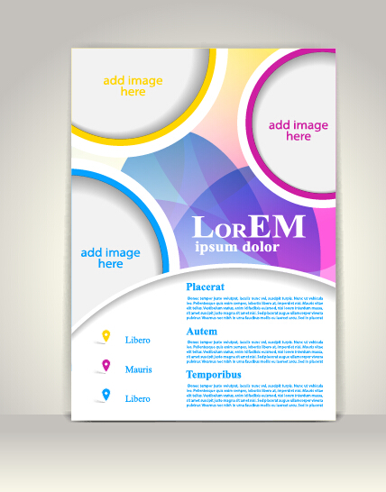 and cover brochure design vector 09 Creative flyer and cover brochure design vector 09
