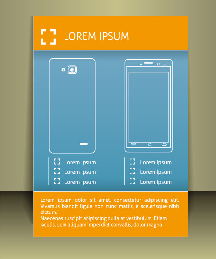 and cover brochure design vector 11 Creative flyer and cover brochure design vector 11