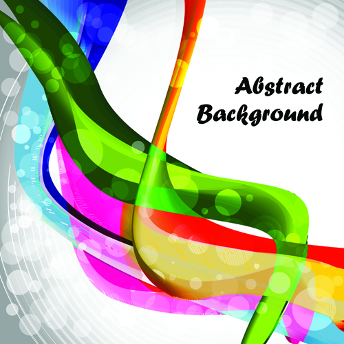 Elements of Abstract Colorful wave vector background 03