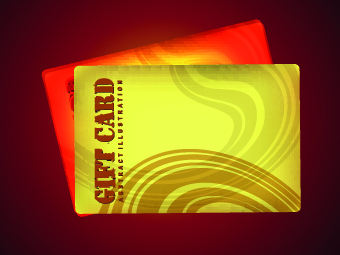 Vector Gift cards design set 01