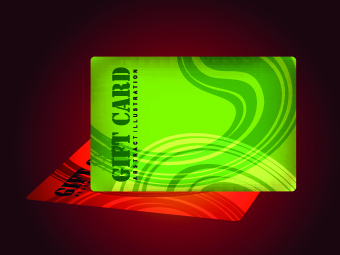 Vector Gift cards design set 05