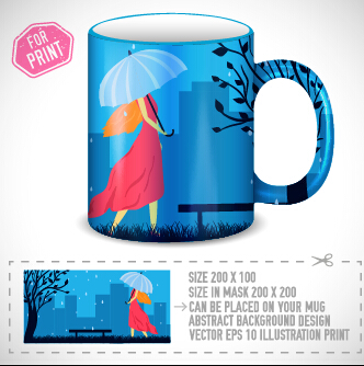 umbrella girl cup 