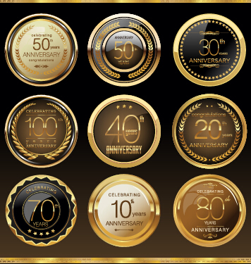 vector material textured material glass texture badges badge anniversary 