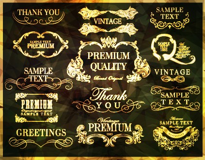 ornament labels label golden 