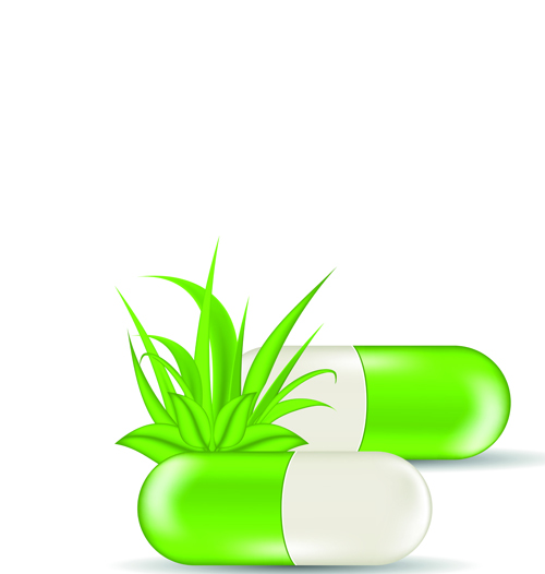 medical green capsule 
