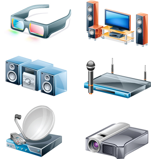 icon different appliances 