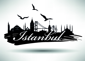 Istanbul design elements vector 03