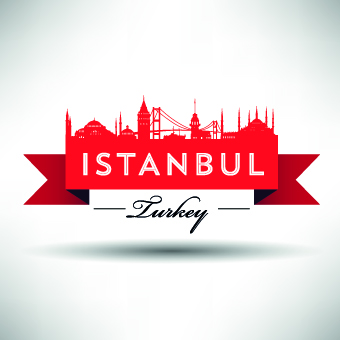 Istanbul design elements vector 04