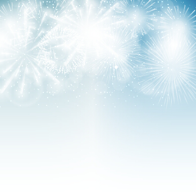 Light colored fireworks background art vector 01
