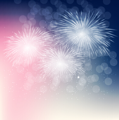light color Fireworks colored background 