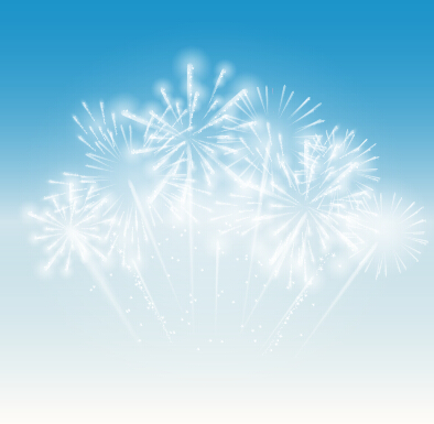 Light colored fireworks background art vector 08
