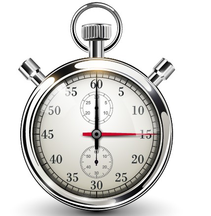 Realistic stopwatch creative vector set 03