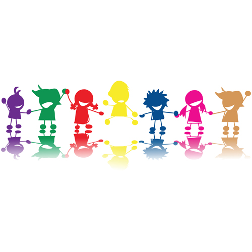 Cute School child design vector 05