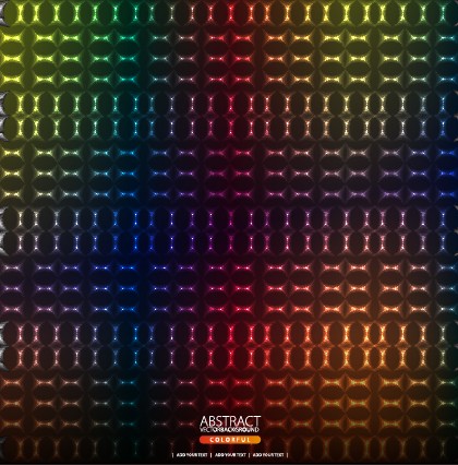 Shiny neon light pattern background vector