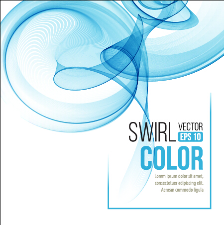 Smoke swirl abstract background vector 02