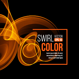 Smoke swirl abstract background vector 05